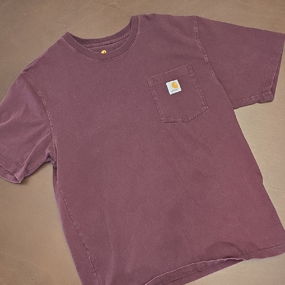 Carhartt Other - CARHARTT Mens M Maroon Short-Sleeve Tee